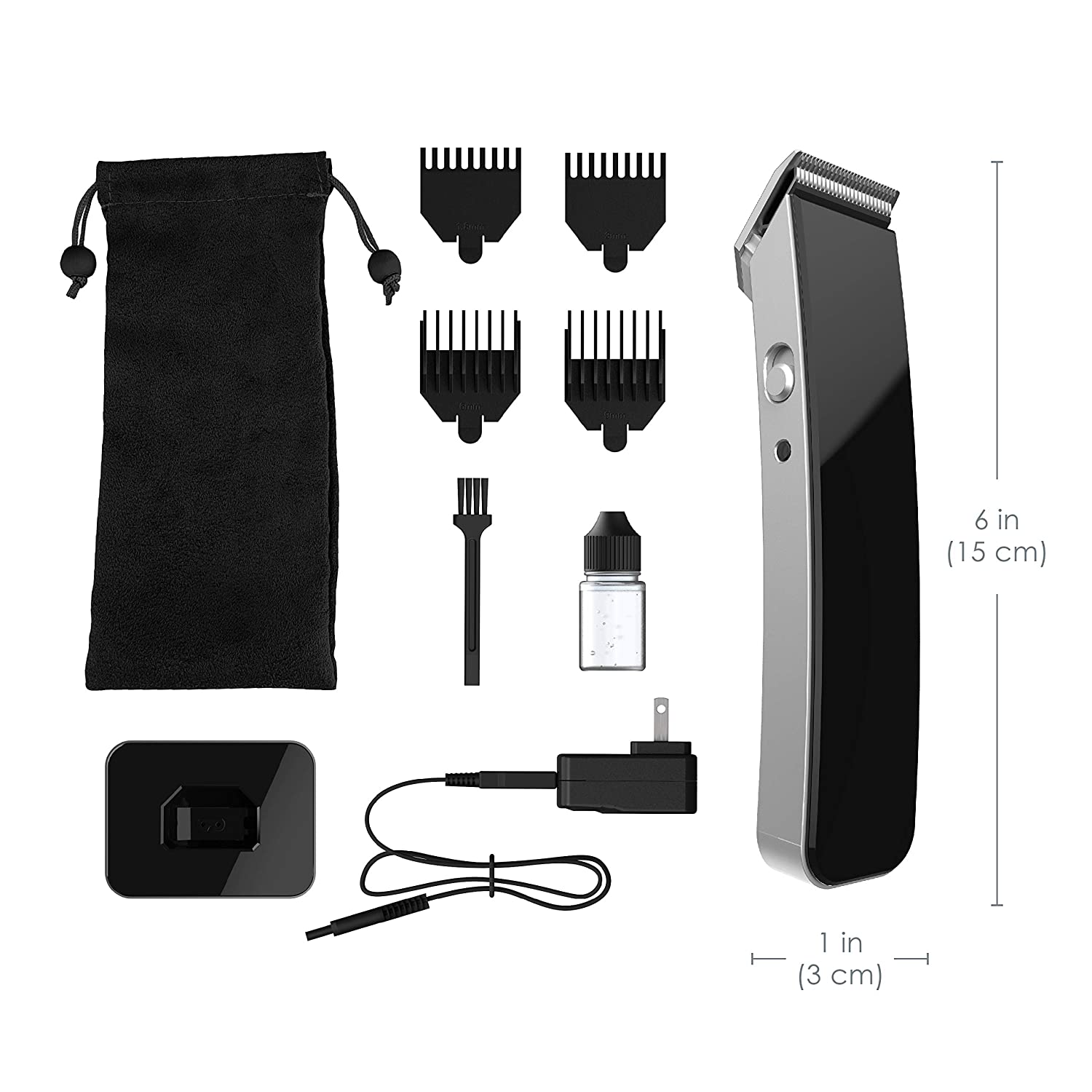 Cospa do cabelo recarregável elétrico portátil do USB com suporte