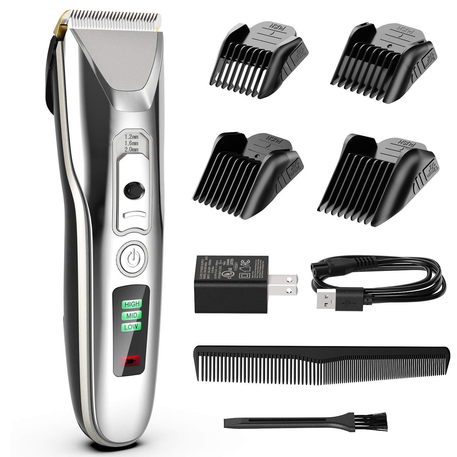 Lâmina de cerâmica recarregável de USB sem fio elétrico Cvérie de cabelo