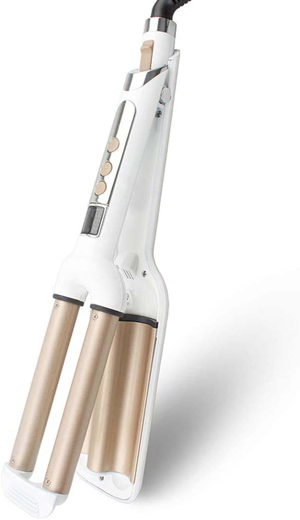 0,6 polegadas 3 barris ajustáveis ​​temperatura cabelo cerâmico waver