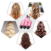 Elétrico 25mm 3 barris curling cabelo cabelo vacilar encrespador de cabelo